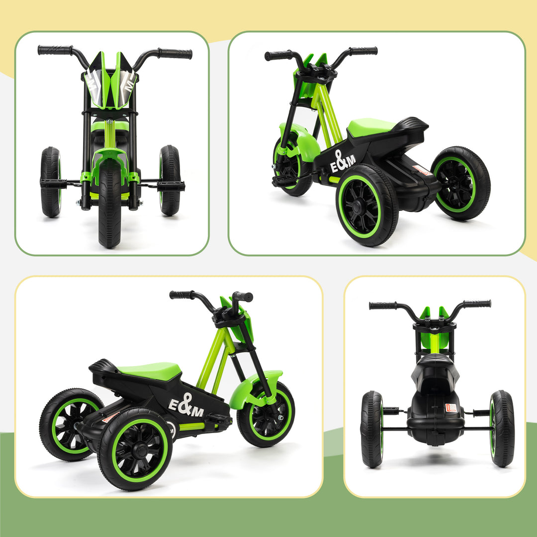 Kids Tricycle Baby Trike, Kids Trike with Pedal, 3 Wheel Toddler Balance Bike for Indoor Outdoor Use
