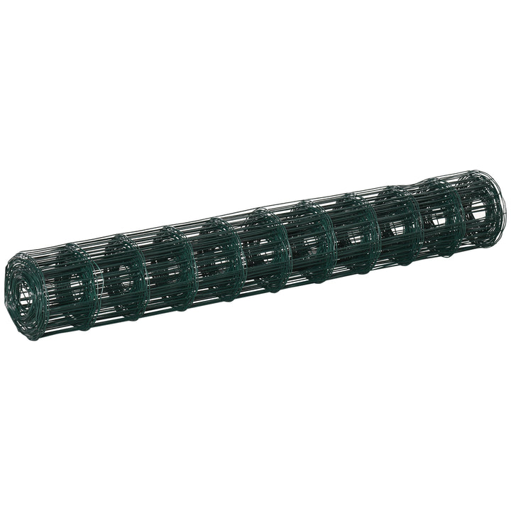 1M x 10M Chicken Wire Mesh Roll Rabbit Poultry Animal Fence PVC Coated Steel Metal Garden Netting Fencing
