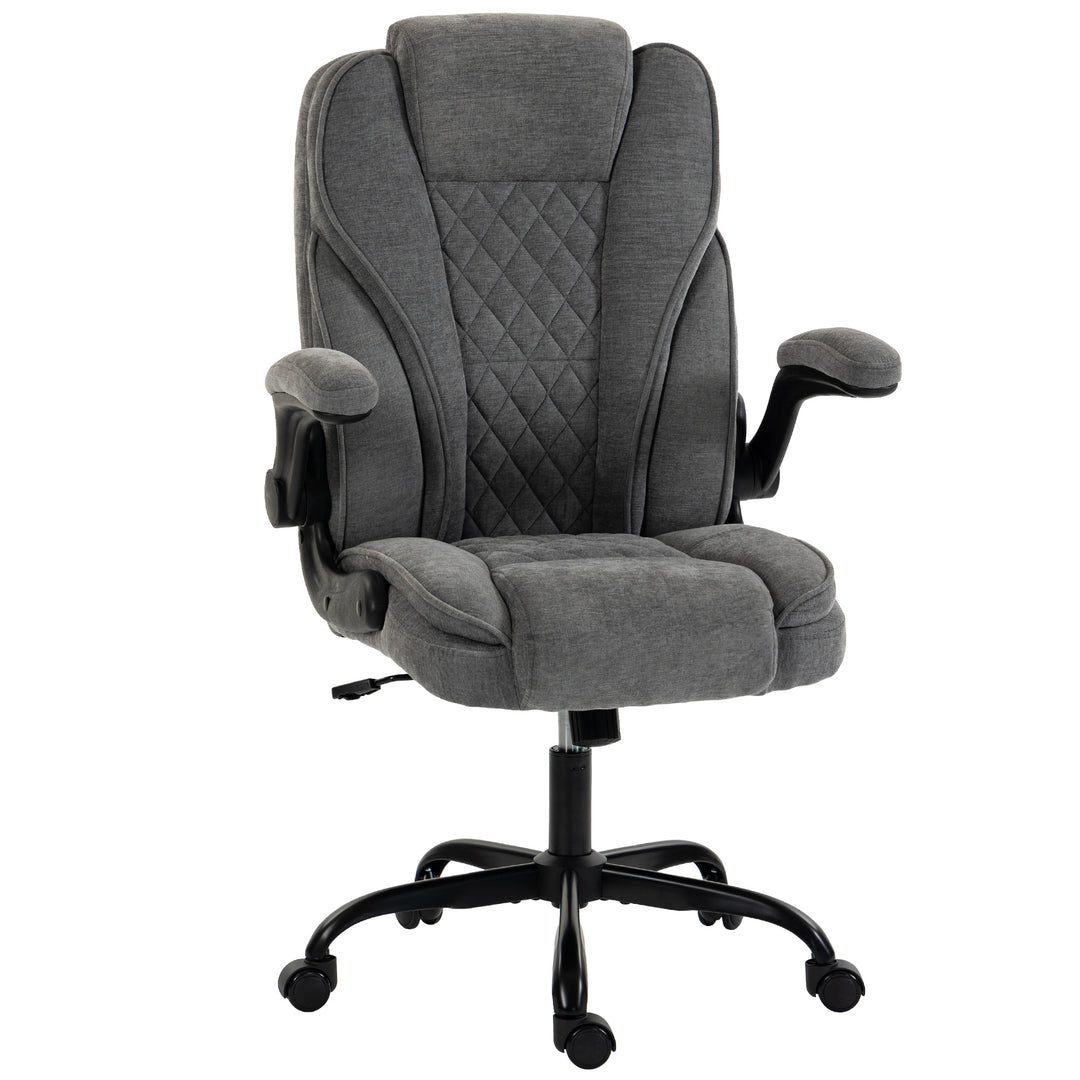 Office Chair, Ergonomic Desk Chair with Flip-up Armrest, Pocket Spring
