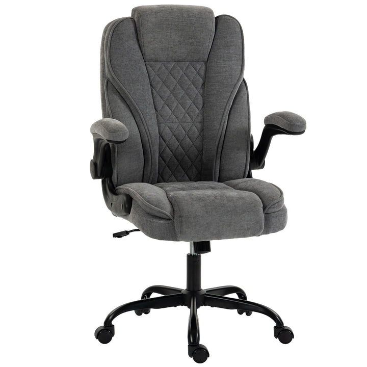 Office Chair, Ergonomic Desk Chair with Flip-up Armrest, Pocket Spring