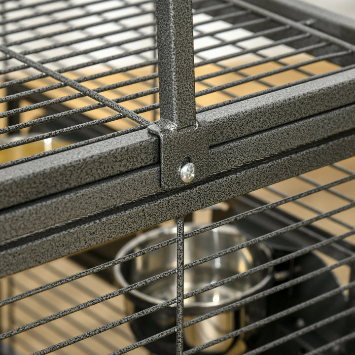 Parrot Cage, Travel Carry Pet Bird Cage, with Metal Handle