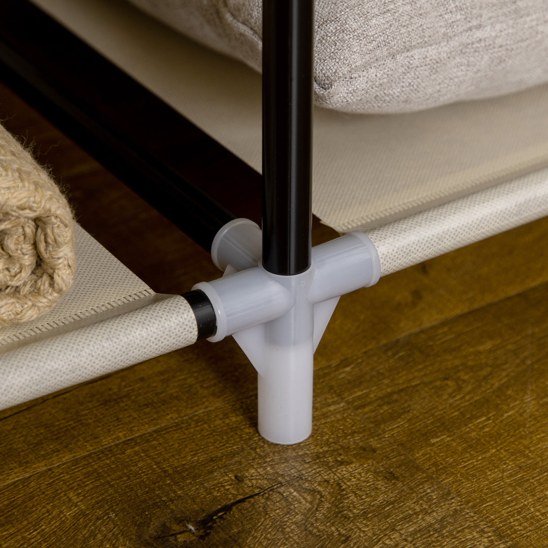 MCL Fabric Wardrobe, with Rails and Shelves - Beige