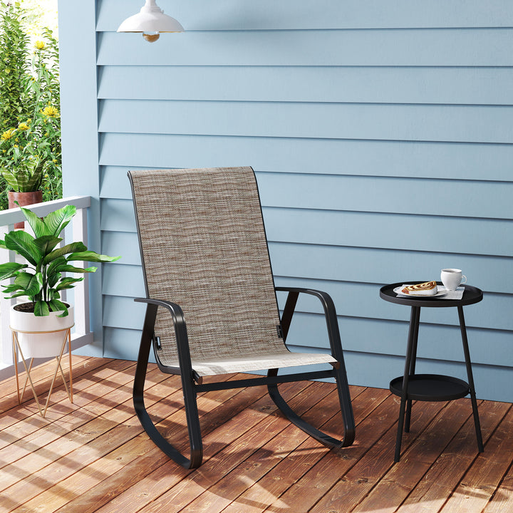 Rocking Garden Chair - Light Brown