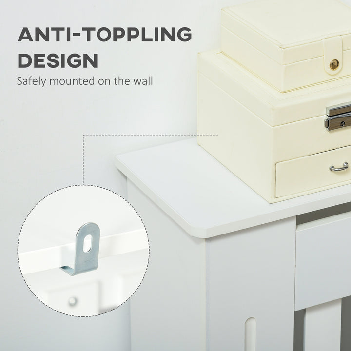 MCL Slatted Radiator Cover Painted Cabinet MDF Lined Grill in White (172L x 19W x 81H cm)