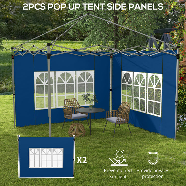Set of 2 Gazebo Side Panels - Blue
