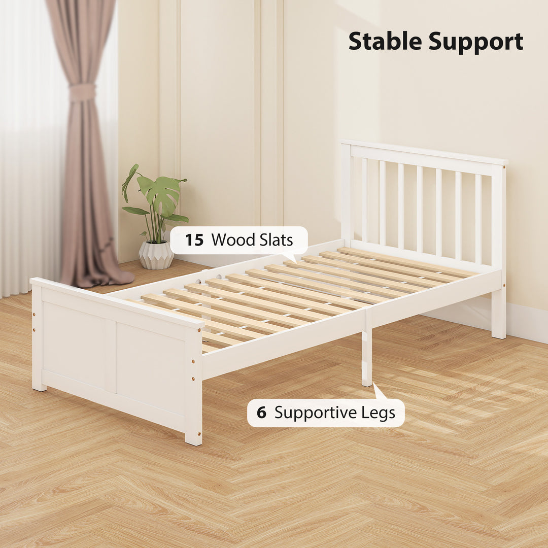 MCL Wooden Single Bed Frame, with Drawers - White
