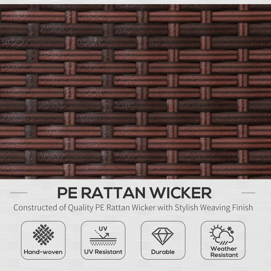 MCL Rattan Folding Sun Lounger Outdoor Chair with Cushion and Pillow Cream White