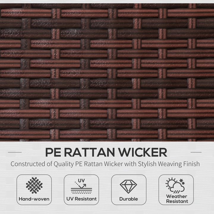 MCL Rattan Folding Sun Lounger Outdoor Chair with Cushion and Pillow Cream White