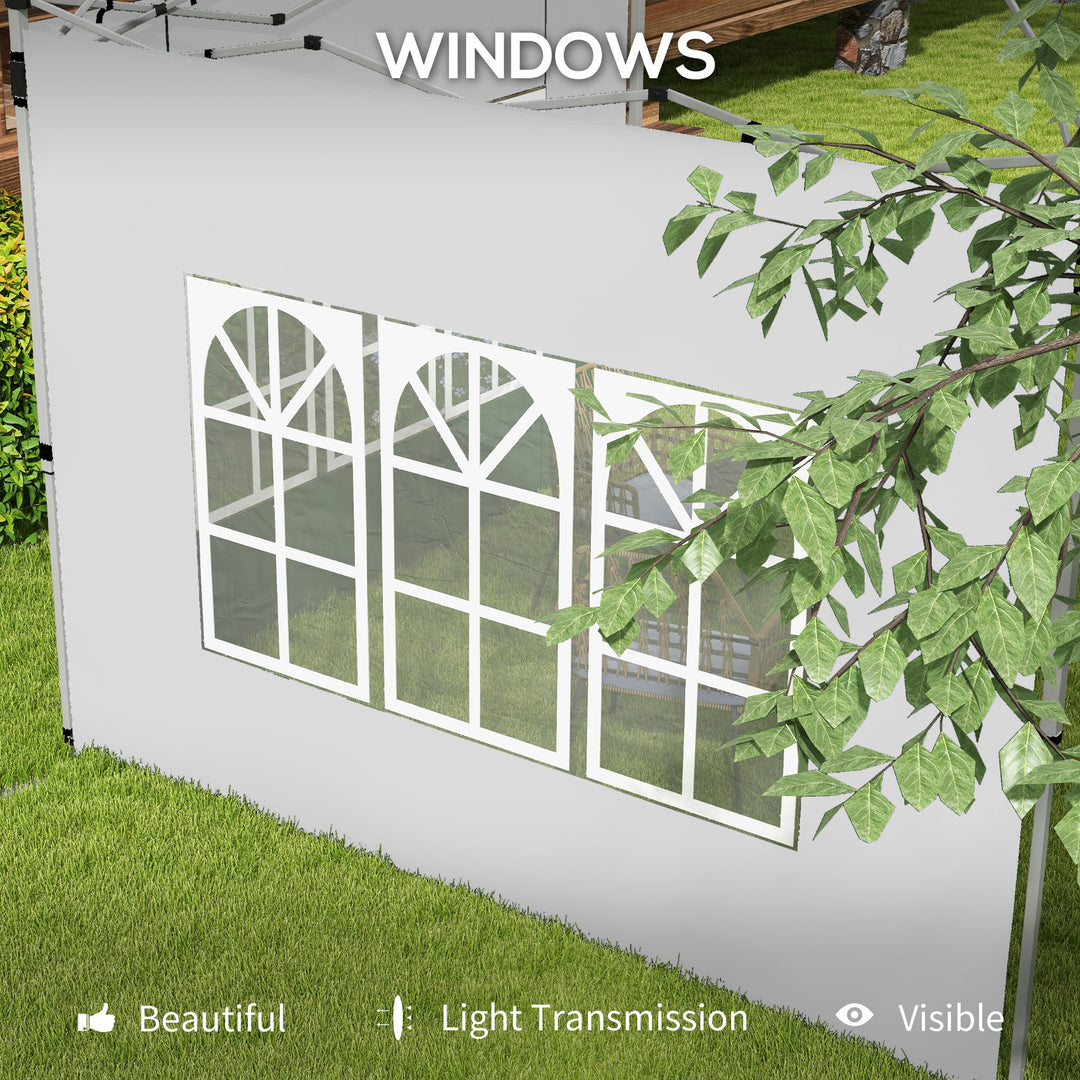 Gazebo Side Panels, Sides Replacement with Window for 3x3(m) or 3x4m P