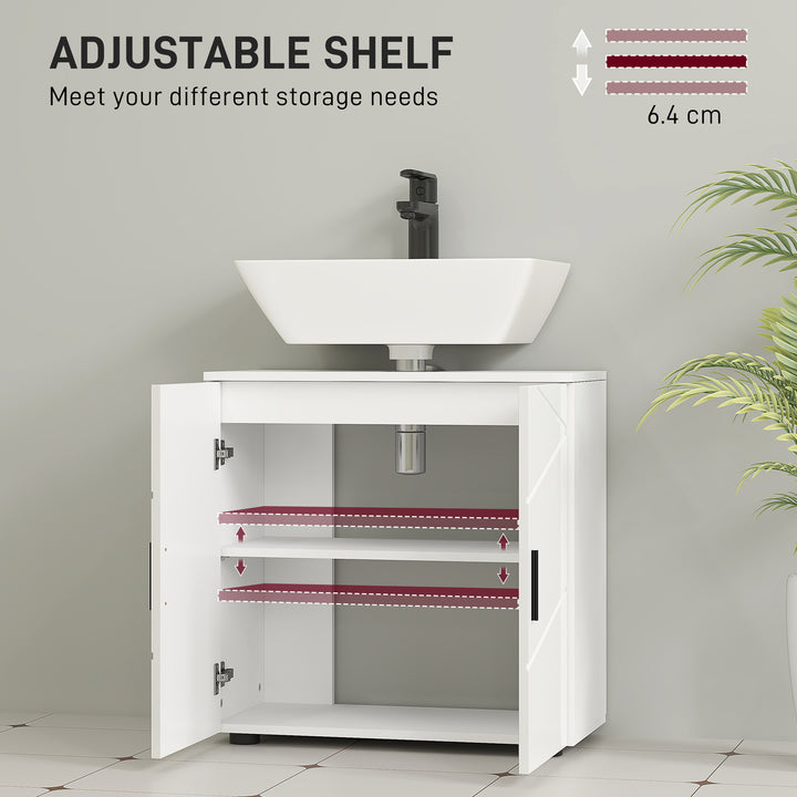 Under Sink Cabinet with Shelf - White