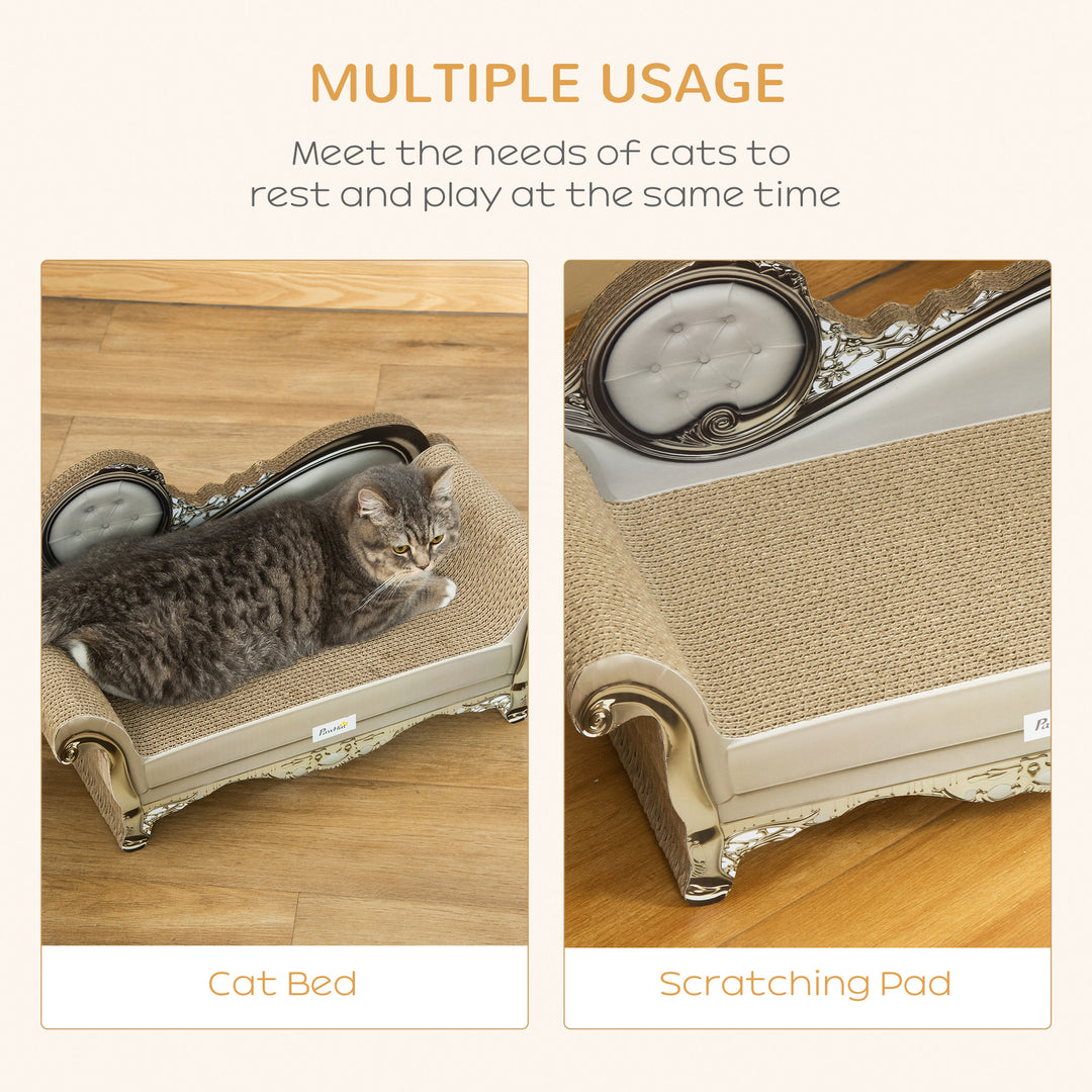 Cat Furniture, with Scratching Pad & Catnip - Brown