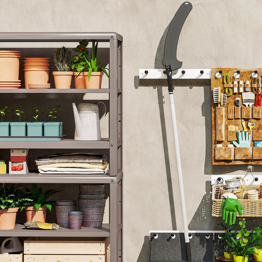 Manual Pole Saw, 1.8-2.9 m Extendable Tree Pruner, Tree Lopper Long Reach Telescopic with Extendable Handle & 40 cm Saw for Tree Trimming