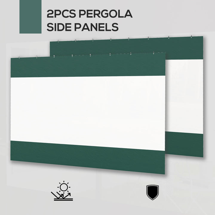 Outsunny Set of Two 3 x 2m Replacement Pergola Panels