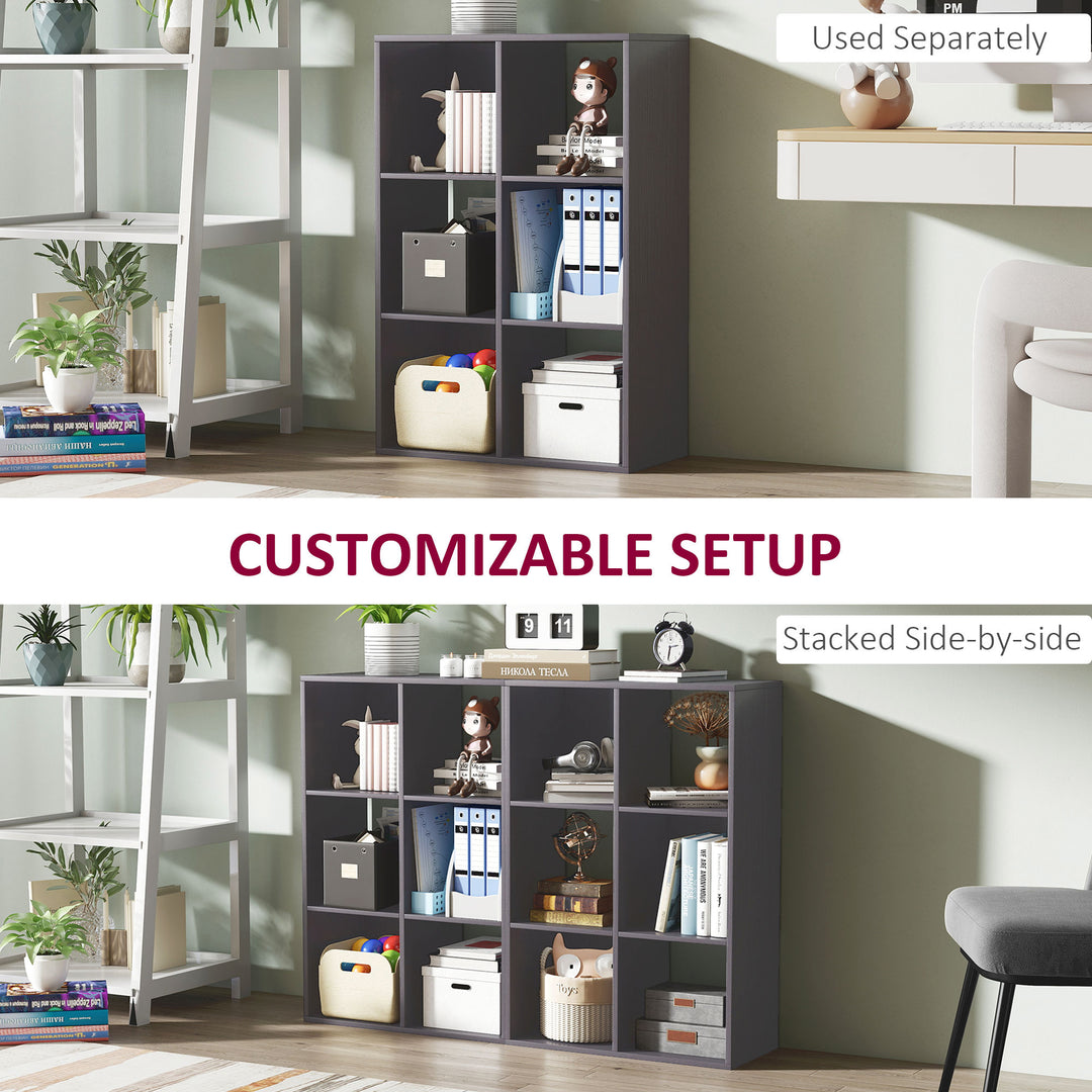 6-Cube Bookshelf - Grey