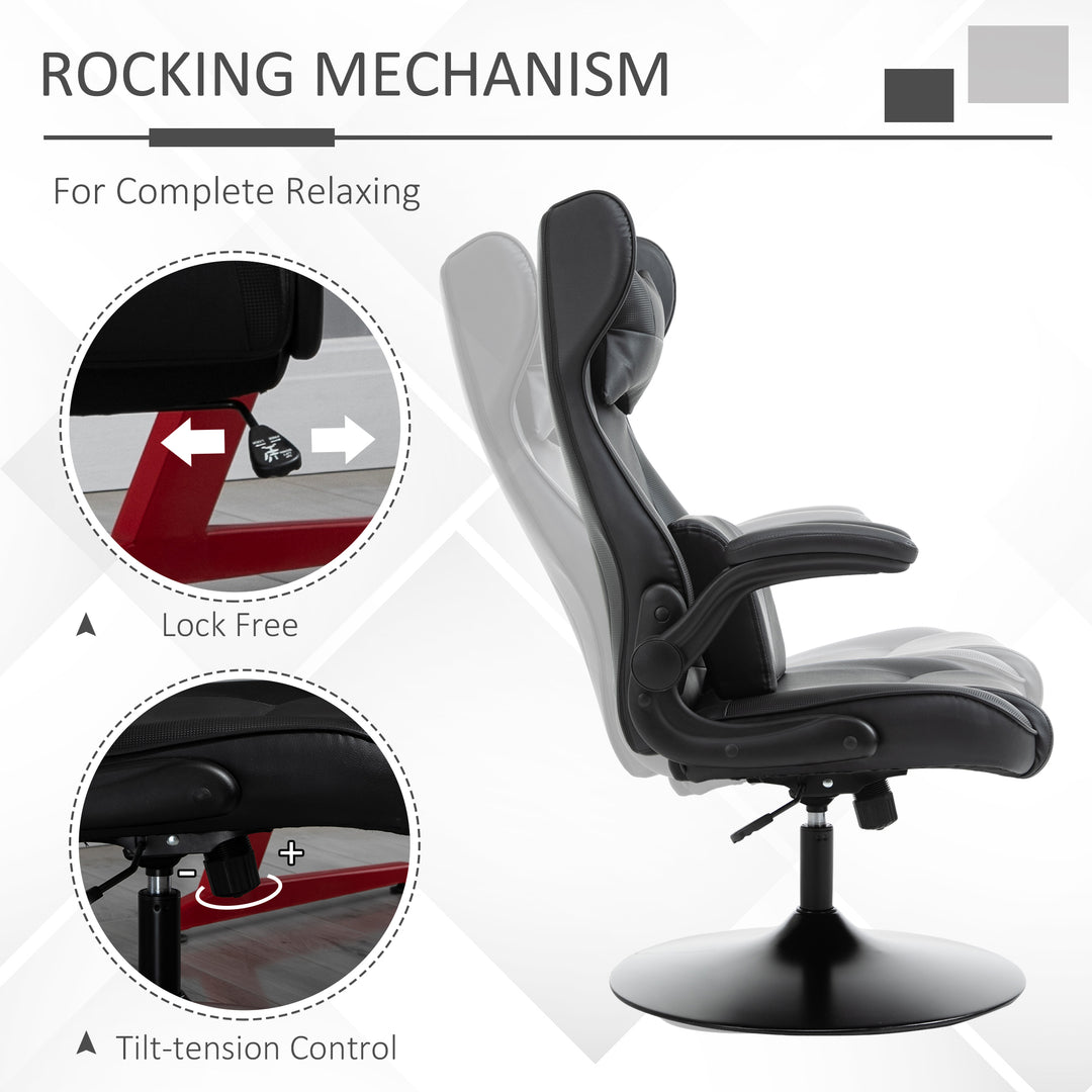 Video Game Chair with Lumbar Support, Racing Style Home Office Chair, 