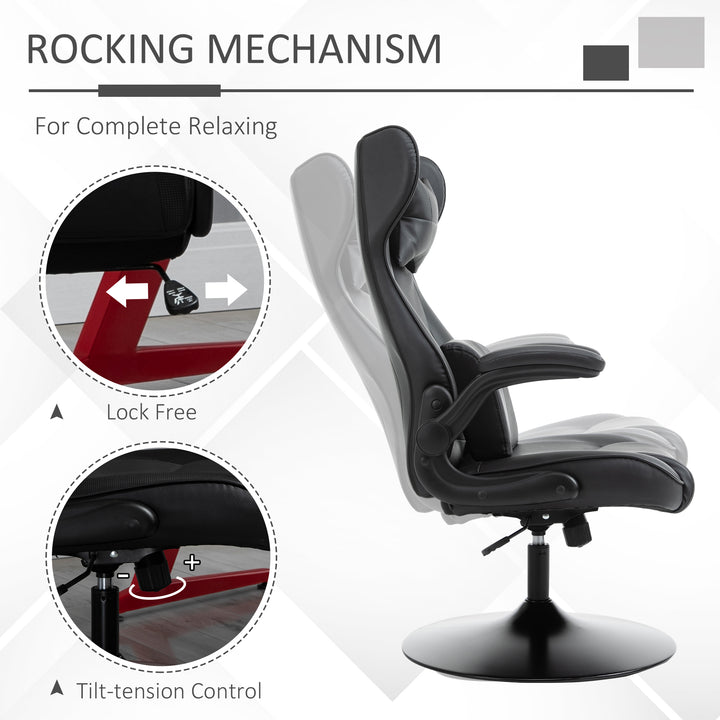 Video Game Chair with Lumbar Support, Racing Style Home Office Chair, 