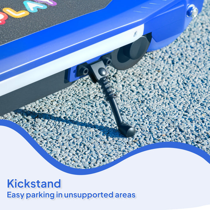 Electric Scooter for Ages 6-14, with Colourful Light and Electric Brake, Electric Scooter E Scooter, Up to 10 KM/H & 8 KM, Blue