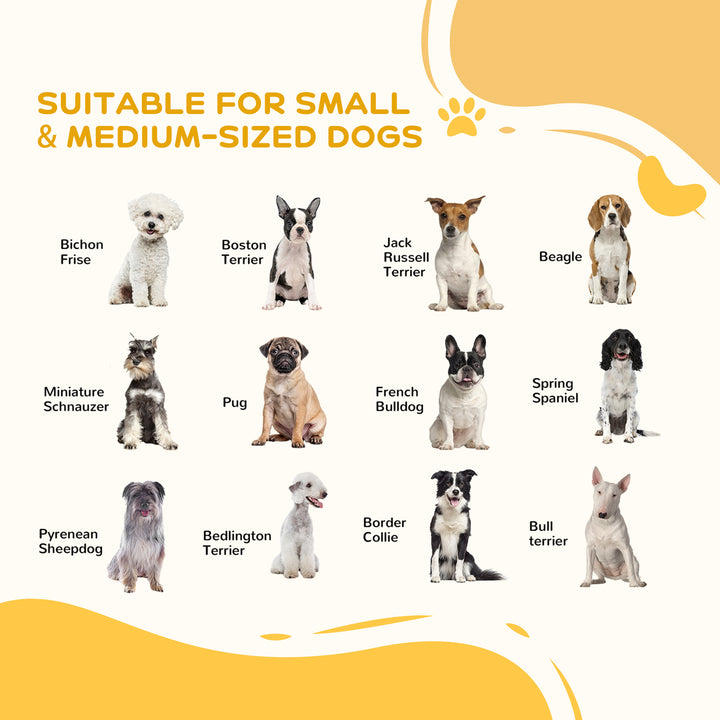 8 Panels Foldable Pet Gate with Support Feet, for House, Doorway, Stairs, Small and Medium Dogs - White