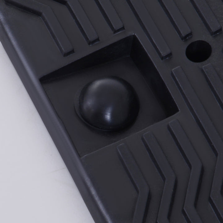 MCL 2 Pieces Car Ramps Heavy Duty 2.5 Ton Motorhome Levelling Ramps, Plastic Garage Workshop Car Lift, Portable Automotive Vehicle Campervan Car Ramp, Black