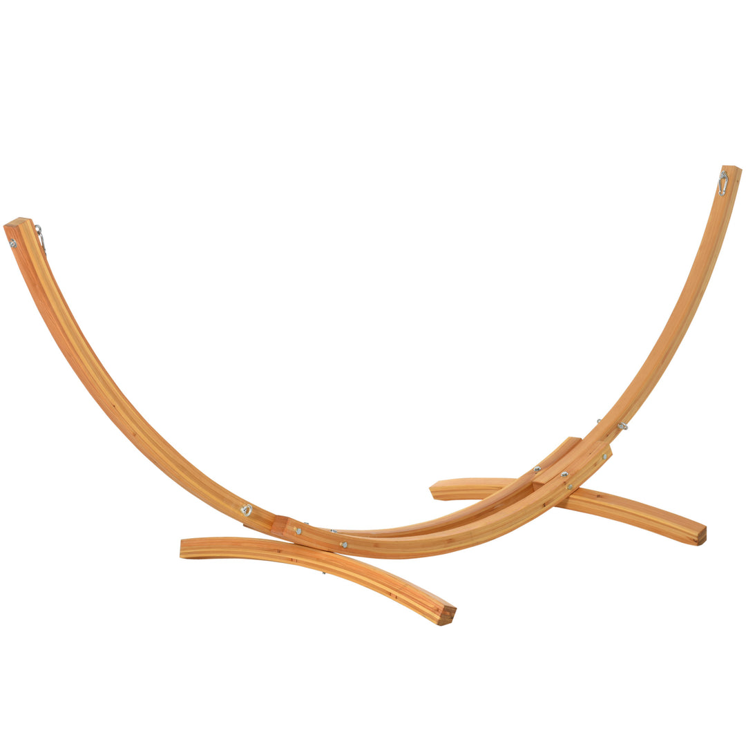 3.25m Wooden Hammock Stand Universal Fit Garden Picnic Camp Accessories