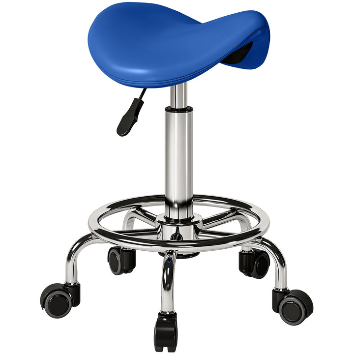 Salon Saddle Stool, Rolling Saddle Chair for Massage, Spa, Clinic, Bea