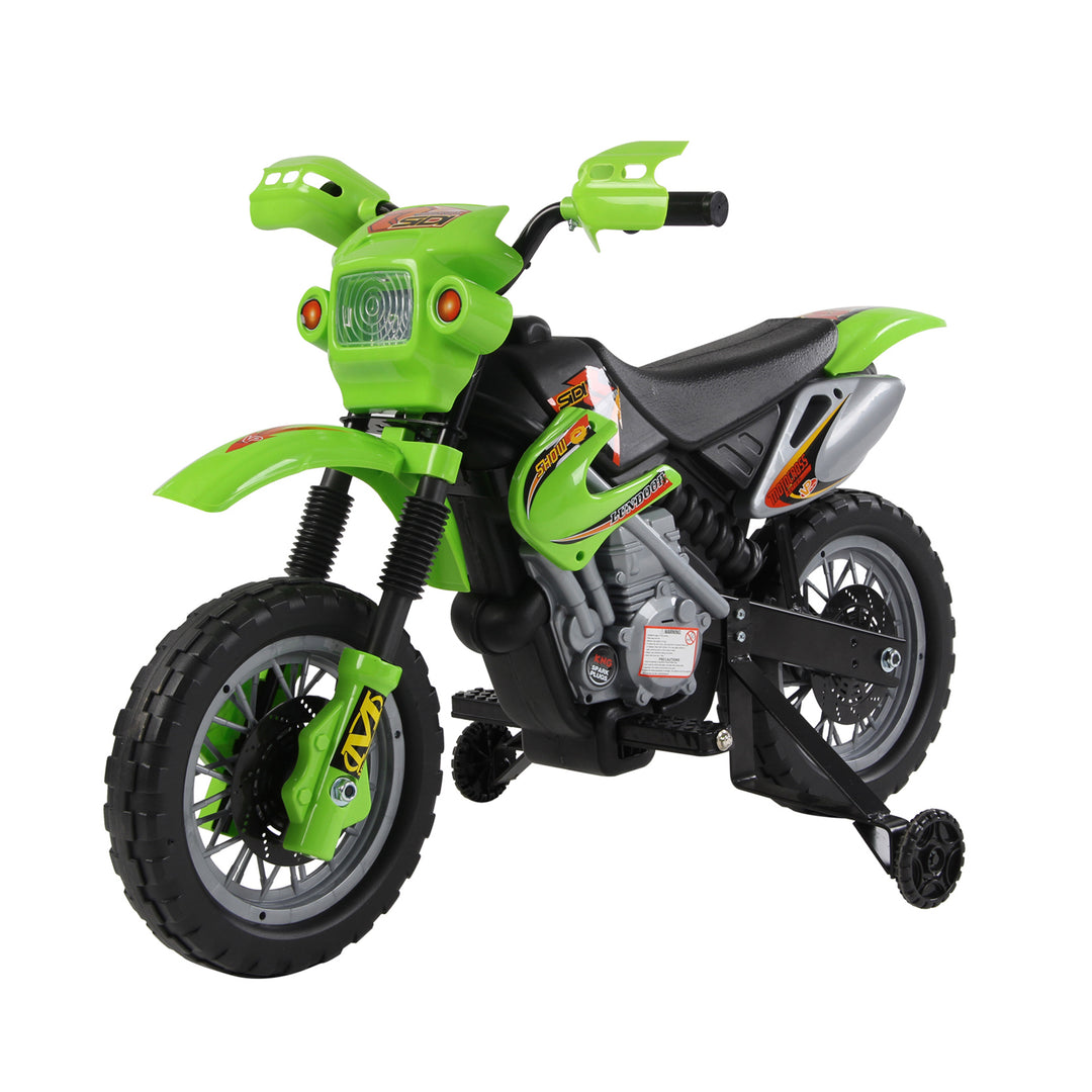 MCL 6V Kids Child Electric Motorbike Ride on Motorcycle Scooter Children Toy Gift for 3-6 Years (Green)