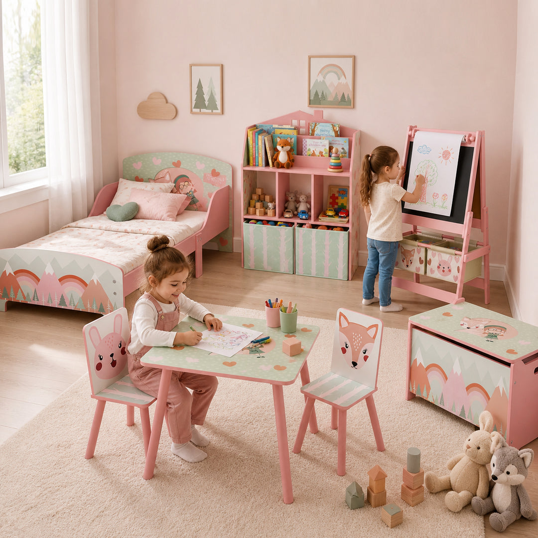 Kids Bookshelf with Storage, Toy Storage Unit with Book Display, Shelv