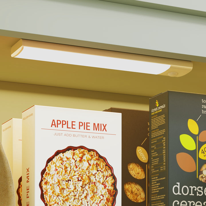 Tall Pantry Cupboard with Motion Sensor LED Light - Green