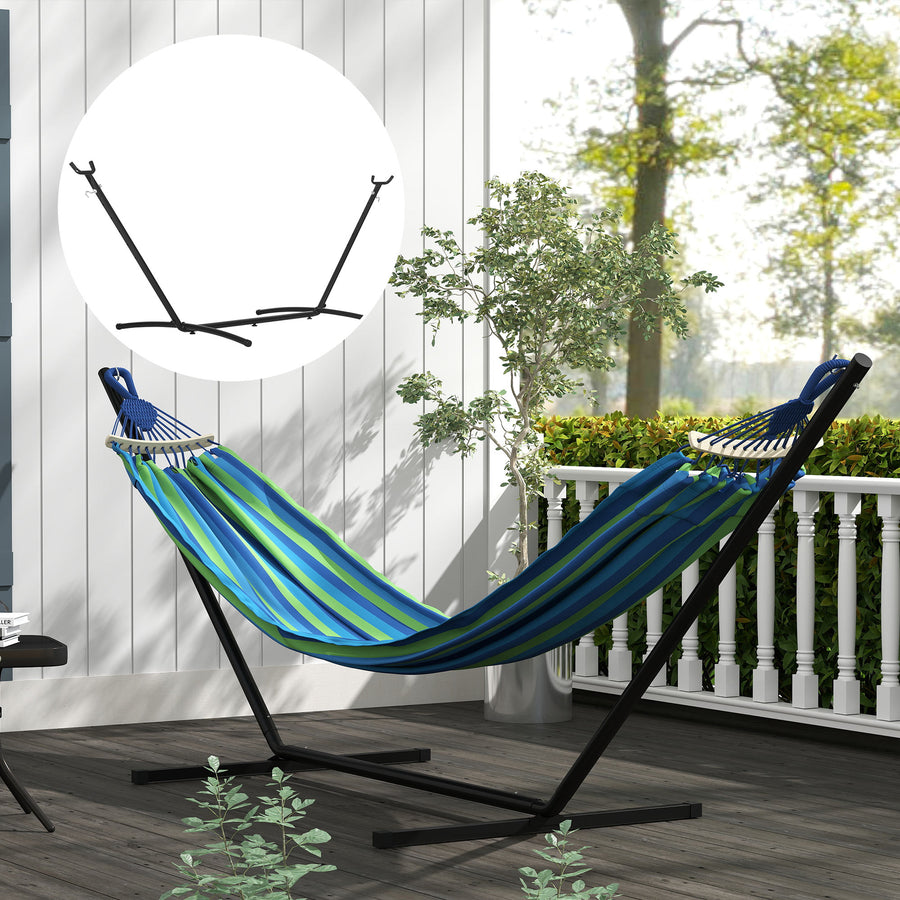 2.86m Universal Hammock Stand Metal Frame Garden Camping Picnic Outdoor Patio Replacement – Stand Only