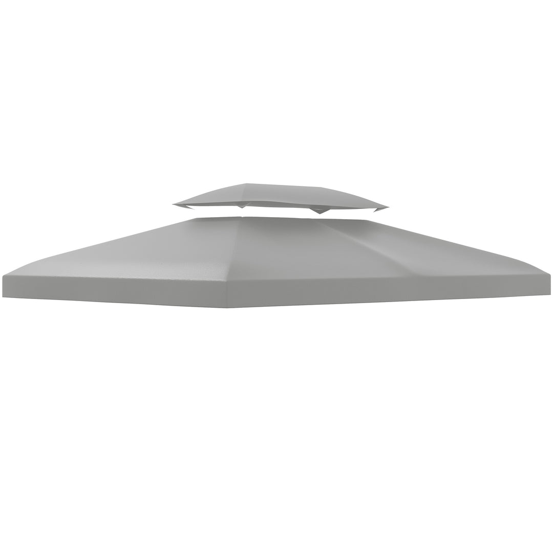 Gazebo Roof Replacement, for 3 x 4m Frames - Light Grey
