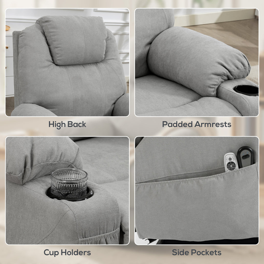 Power Lift Recliner Chair with Pocket Spring, Electric Lift Chair with