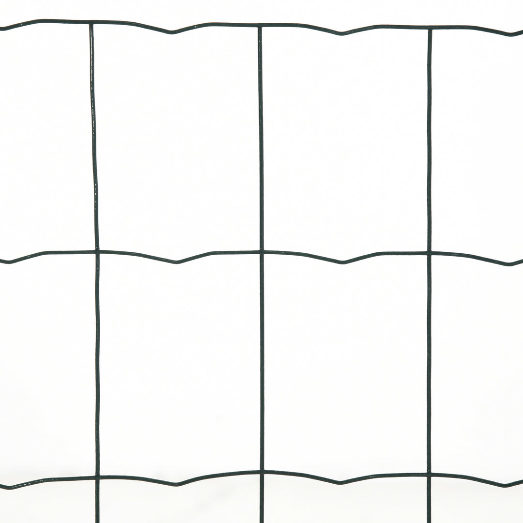0.6M x 10M Chicken Wire Mesh Roll Rabbit Poultry Animal Fence PVC Coated Steel Metal Garden Netting Fencing