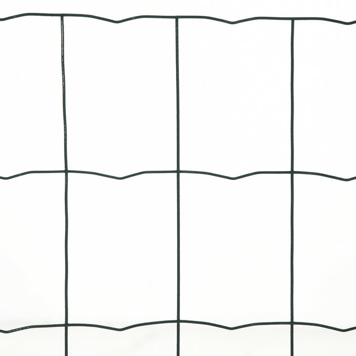 0.6M x 10M Chicken Wire Mesh Roll Rabbit Poultry Animal Fence PVC Coated Steel Metal Garden Netting Fencing