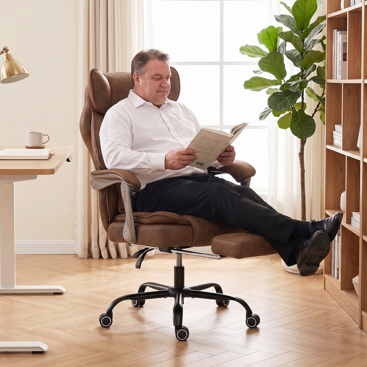 Executive Office Chair, Leathaire Big and Tall Office Chair 180 kg wit