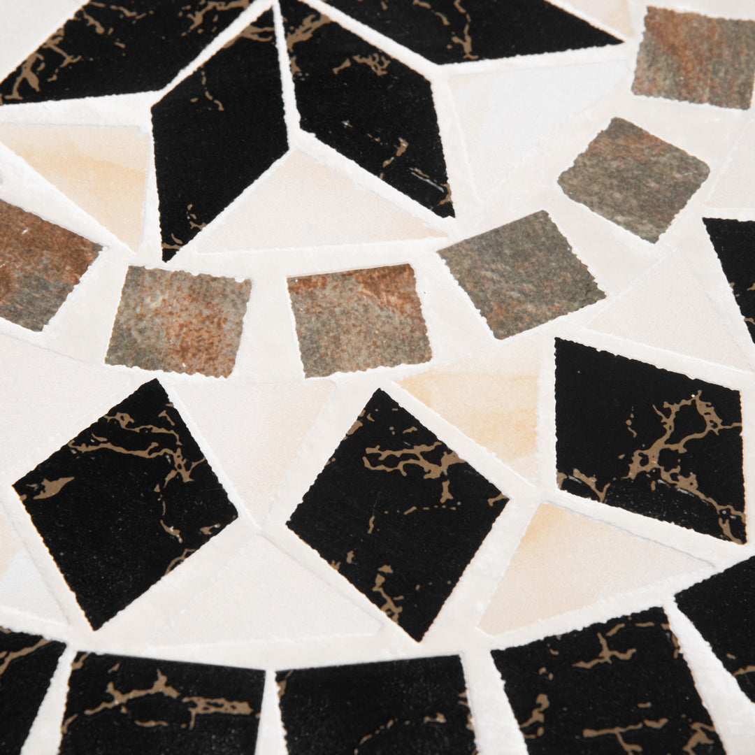 MCL 60cm Mosaic Outdoor Patio Table - Black
