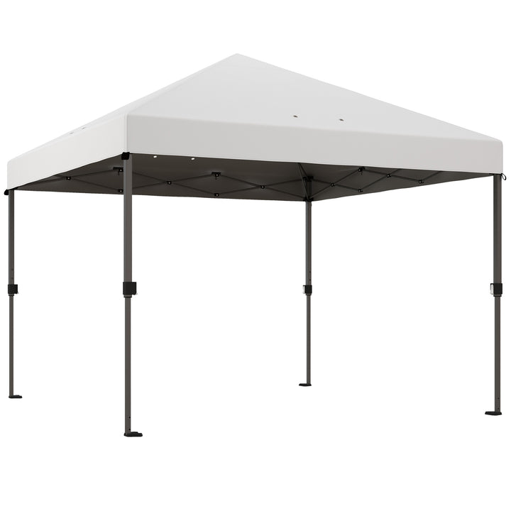 3 x 3m Pop-Up Gazebo, with Accessories - White