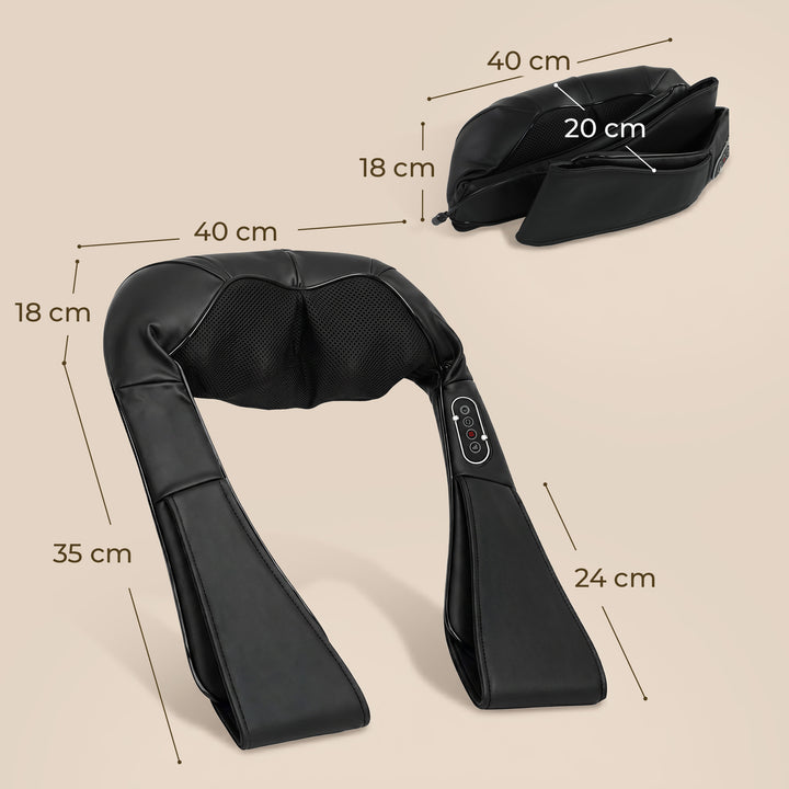 Neck and Shoulder Massager with Heat, Deep Tissue Shiatsu 3D Kneading 