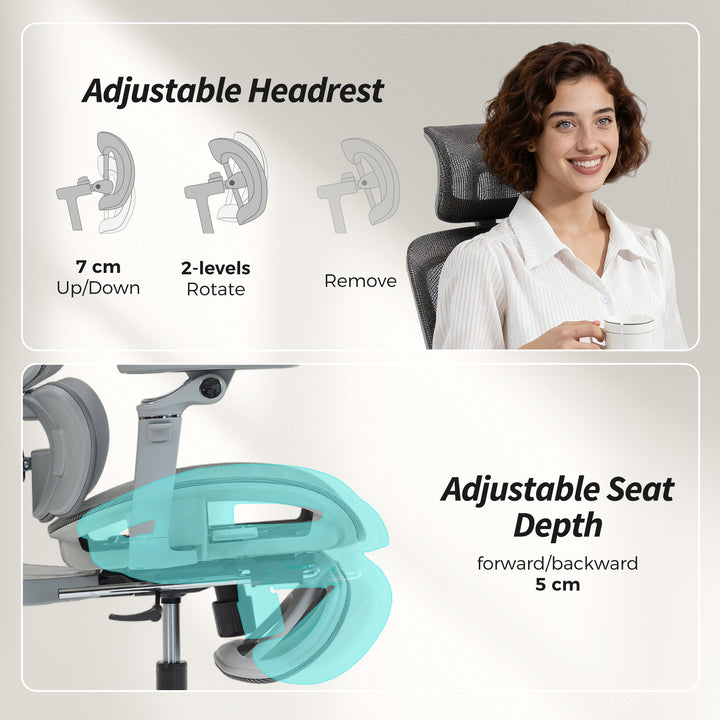 Ergonomic Office Chair, High Back Mesh Desk Chair
