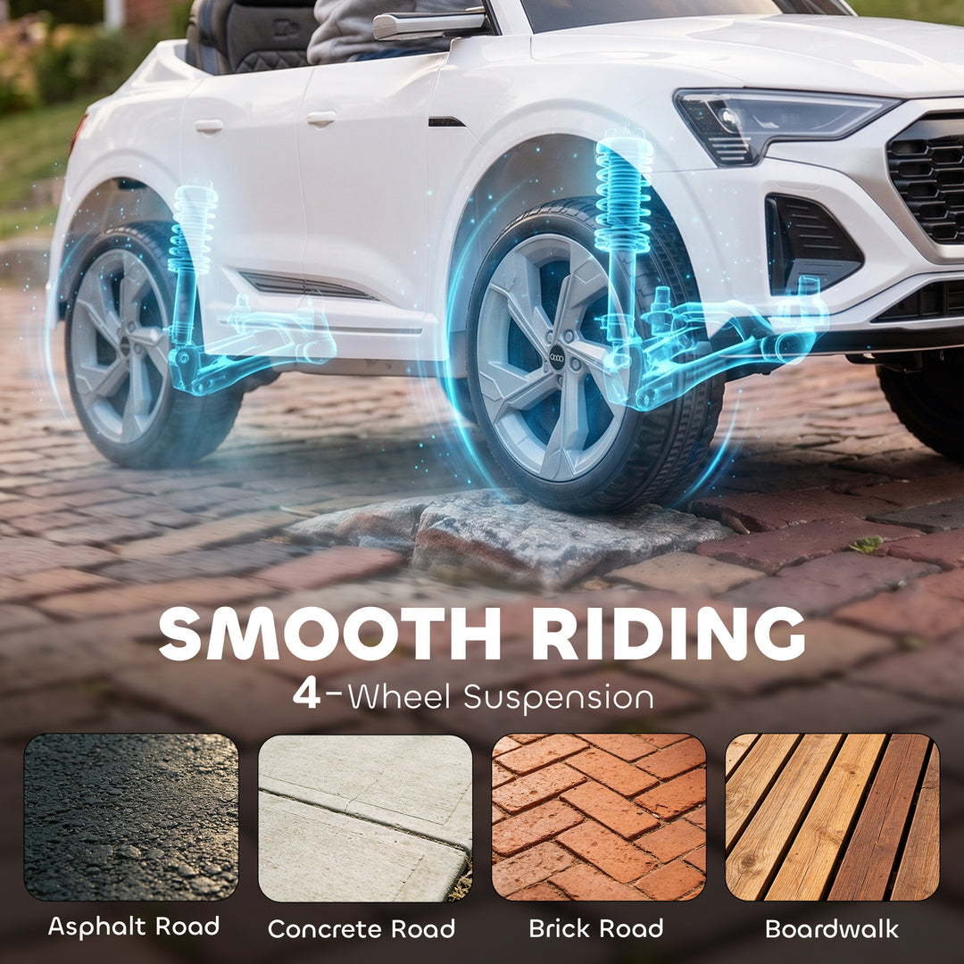 Audi Q8 etron Sportback Licensed Ride on Car with Remote Control, Four