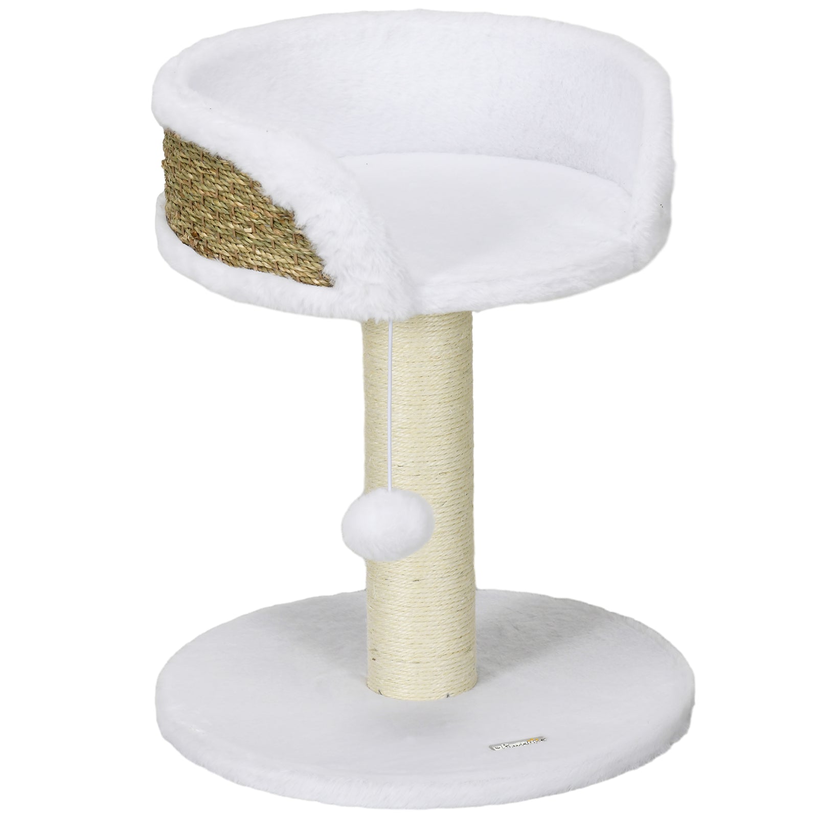 Cat Tree Tower with Scratching Posts, White