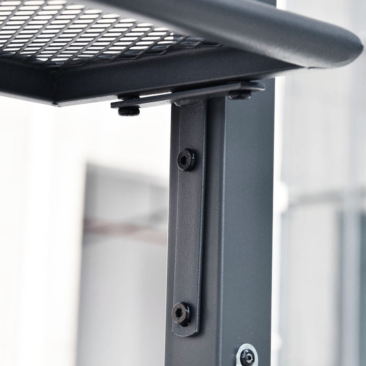 MCL 2.5M (8ft) New Double-Tier BBQ Gazebo Grill Canopy Barbecue Tent Shelter Patio Deck Cover - Grey