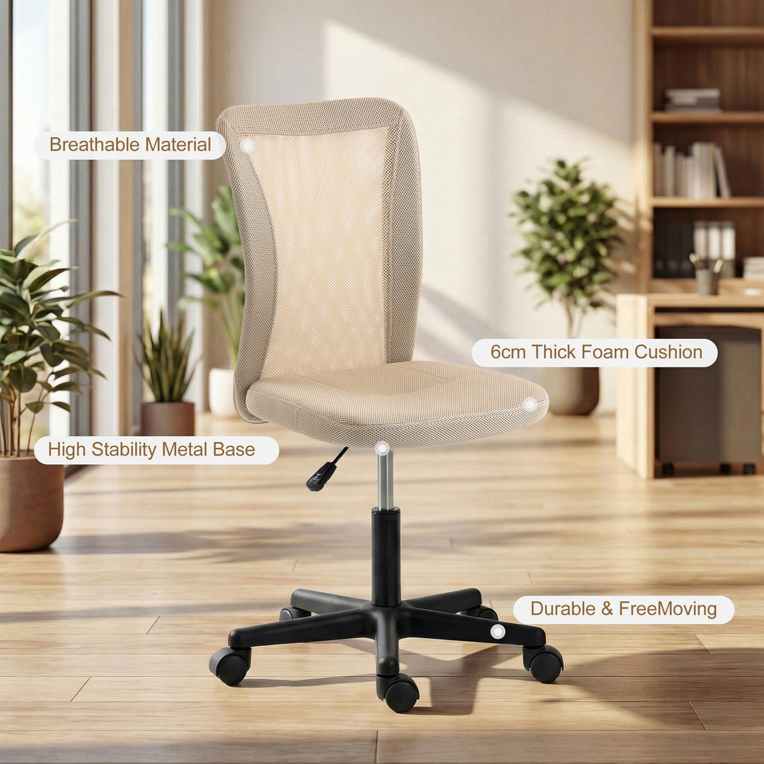 Computer Desk Chair, Mesh Office Chair with Adjustable Height and Swiv