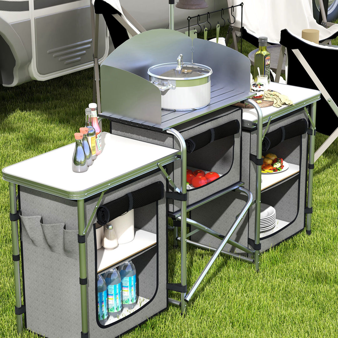 Multi-Storage Portable Camping Kitchen, with Carry Bag