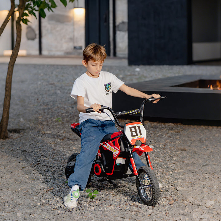 AIYAPLAY Kids Electric Motorbike 3 Gearboxes Speed Ride on Motorcycle with 41min Ranges - Red