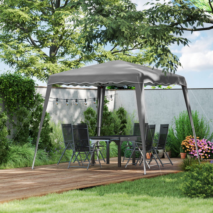 2.5 x 2.5M Pop up Garden Tent - Grey