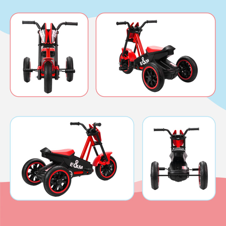 Kids Tricycle Baby Trike, Kids Trike with Pedal, 3 Wheel Toddler Balance Bike for Indoor Outdoor Use