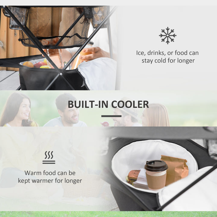 Camping Tent with Inflatable Mattress and Camping Table&Chair, 2-3 Person Dome Tent with Sewn-in Groundsheet, Portable 3000mm Waterproof Tent with Carry Bag and Hook, for Fishing Hiking