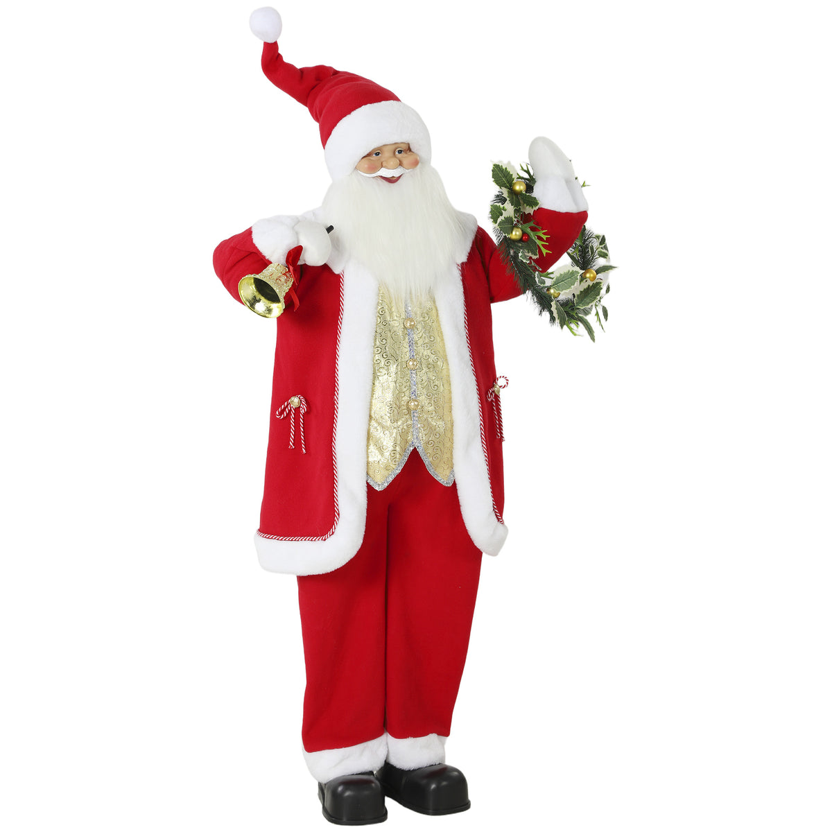 5ft Life Size Singing Santa Claus, Standing Christmas Animated Santa