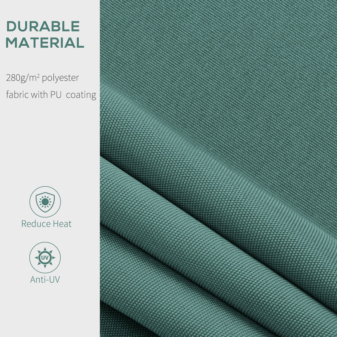 Manual Retractable Awning, 2.5x2 m-Dark Green