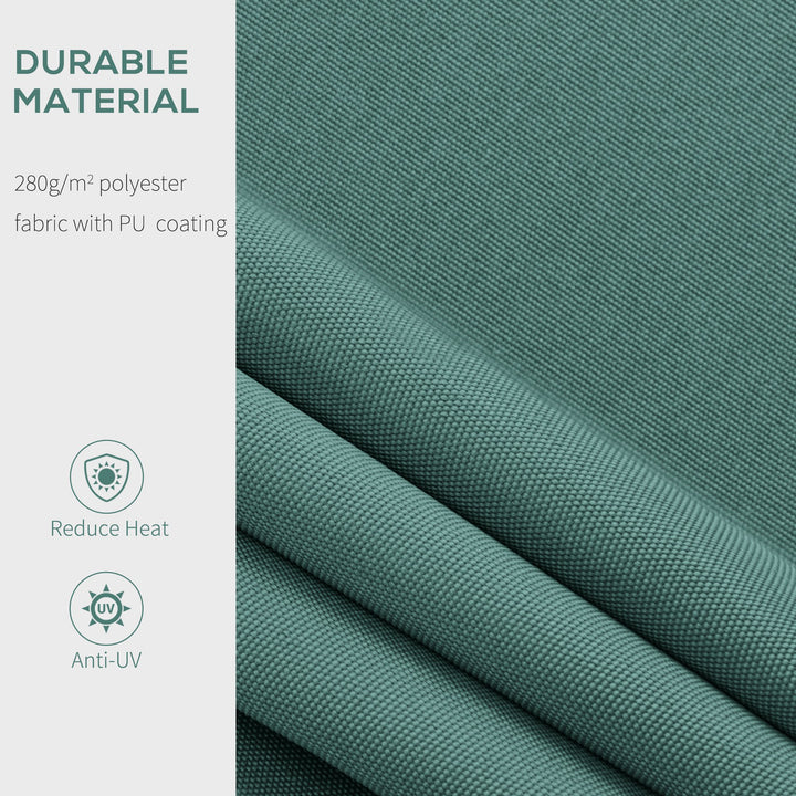 Manual Retractable Awning, 2.5x2 m-Dark Green